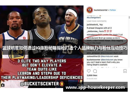 篮球明星如何通过IG涨粉秘籍揭秘打造个人品牌魅力与粉丝互动技巧